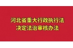 河北省重大行政執法決定法制審核辦法